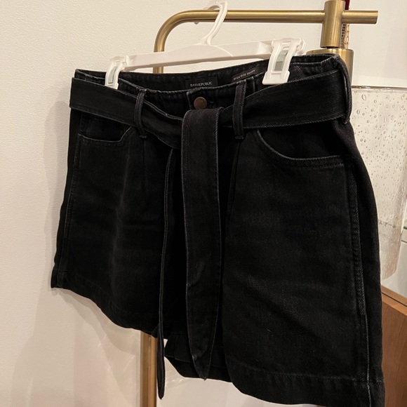 Banana Republic high waisted denim shirt black size 32 - Picture 2 of 4